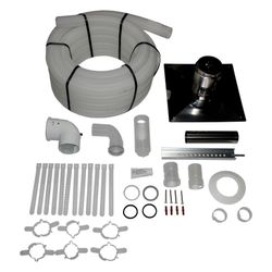 Wolf Anschluss-Set DN 60/100-C93x DN 60 flexibel im Schacht, Abdeckung Edelstahl... WOLF-2652001 4045013321403 (Abb. 1)