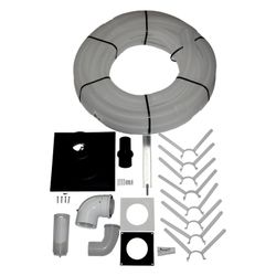 Wolf Anschluss-Set DN 80/125-C93x DN 83 flexibel im Schacht, Abdeckung Edelstahl... WOLF-2652003 4045013322127 (Abb. 1)