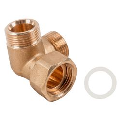 Wolf Winkel 3/4" Flx 3/4" AGx3/4" AG für Systemtrennung, 2070415... WOLF-2070415 4045013074958 (Abb. 1)