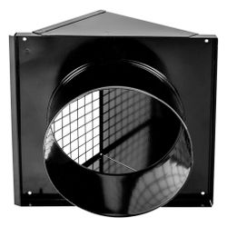 Wolf Wandhaube DN 180 für Comfort-Wohnungs-Lüftung CWL, Schwarz... WOLF-2575808 4045013019331 (Abb. 1)