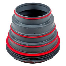 Wolf Adapter Luftverteiler ISO-Rohrsystem DN 125-200, Kunststoff... WOLF-2578208 4045013607408 (Abb. 1)