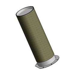 Wolf Rundbrenner Gewebe D 80mm, Länge 257mm, für Gas-Brennwertkessel MGK-130, 2483040... WOLF-2483040 4045013022058 (Abb. 1)