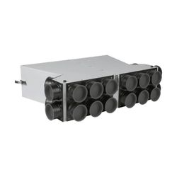 Wolf Luftverteiler DN 125 für CWL-F-150 2x10 Stutzen DN 63 mit je10 Rohrkappen... WOLF-2577841 4045013359031 (Abb. 1)