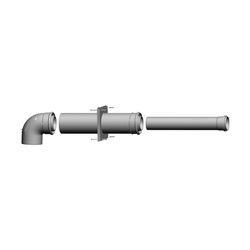 Wolf Anschluss-Set DN 60/100-C43x, raumluftunabhängig, Weiß... WOLF-2651751 4045013086098 (Abb. 1)