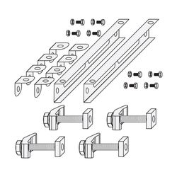 Wolf Befestigungsset Stahlträger für TLH/LH 25, geneigt mit Neigungsausgleich... WOLF-6500787 4045013039100 (Abb. 1)