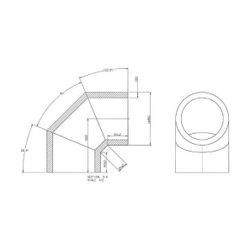 Wolf ISO-Rohrsystem Bogen DN 125 90 Grad... WOLF-2576009 4045013070875 (Abb. 1)