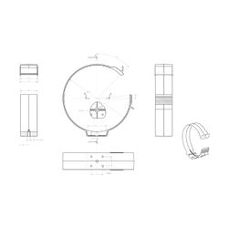 Wolf Befestigungsschelle DN 125 für ISO-Rohr... WOLF-2577007 4045013146471 (Abb. 1)