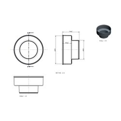Wolf ISO-Rohrsystem Reduzierung DN 160/125... WOLF-2577404 4045013202580 (Abb. 1)