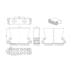 Wolf Luftverteiler DN 125 für CWL-F-150 10 Stutzen DN 75/63 mit 5 Rohrkappen... WOLF-2577417 4045013211056 (Abb. 1)
