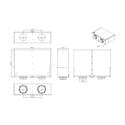 Wolf Schalldämpfer DN 125 für CWL-F-150, Länge 482mm... WOLF-2577434 4045013211216 (Abb. 1)