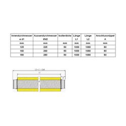 Wolf Schalldämpfer flexibel DN 180 Länge 1000mm für CWL... WOLF-2577800 4045013358959 (Abb. 1)