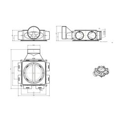 Wolf Luftverteiler flach mini 6-75 für CWL... WOLF-2577836 4045013358980 (Abb. 1)