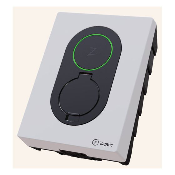 Zaptec Go Wallbox 22 kW Typ 2 Cloud White, Ladestation für Elektroauto ZM000733