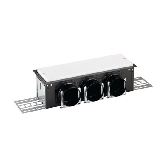 Zehnder Luftdurchlassgehäuse ComfoCase CLD3xDN75, breit, Höhe 115mm, seitlich, mit Winkelbefestigung