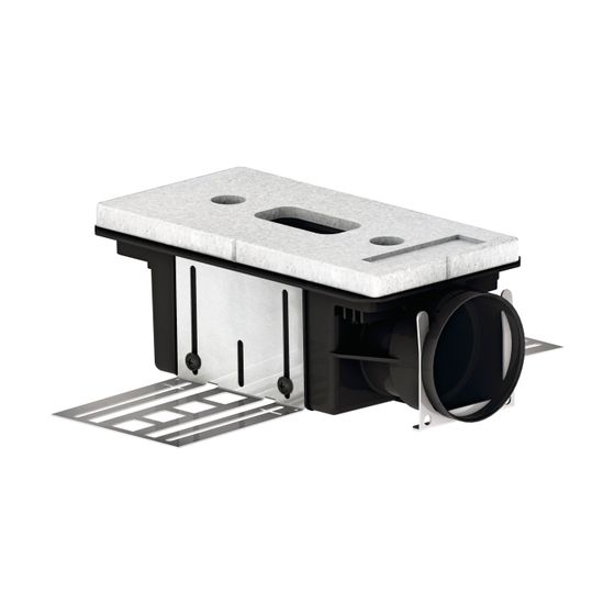 Zehnder Luftdurchlassgehäuse ComfoCase CLD/P 1xDN90, 115mm, stirnseitig, mit Winkelbefestigung