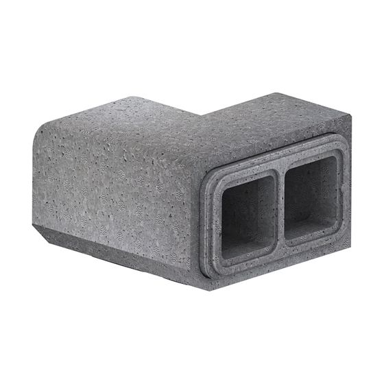 Zehnder Doppelkanal Anschlussbox Montage rechts, 330x330x200mm, grau