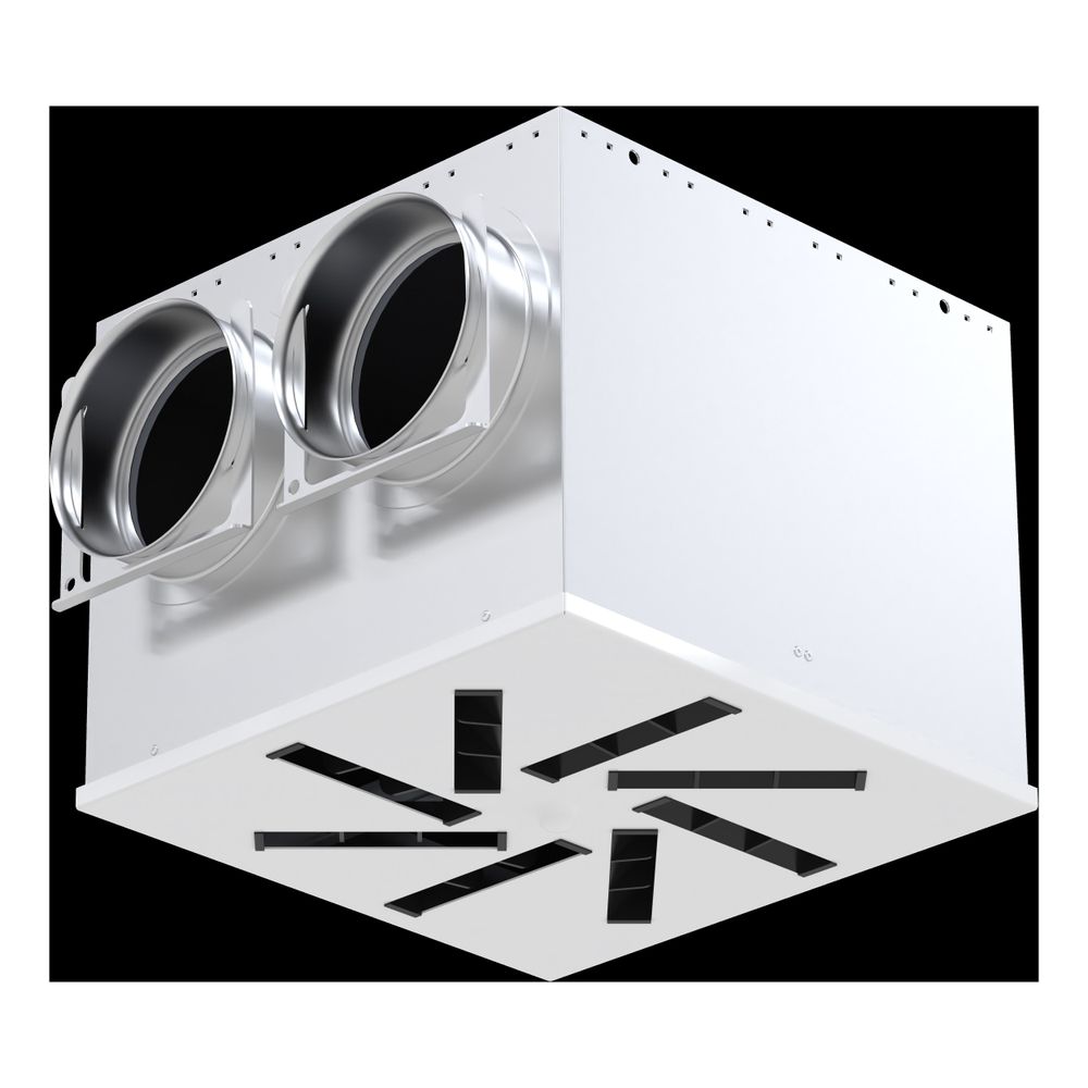 Zehnder Luftdurchlassgehäuse ComfoCase Zuluft 2x DN110, inkl. Blende in weiß... ZEHNDER-990320860 7613367061237 (Abb. 1)