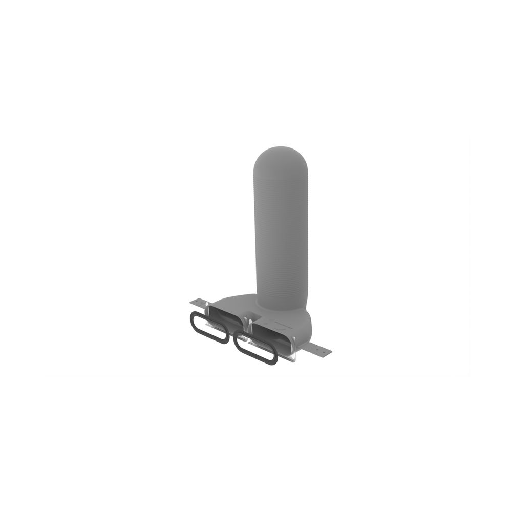 Zehnder Luftdurchlassgehäuse ComfoCase CLRF 2x Flat 51, DN125, seitlich, Höhe 395mm... ZEHNDER-990322063 7640138046803 (Abb. 1)
