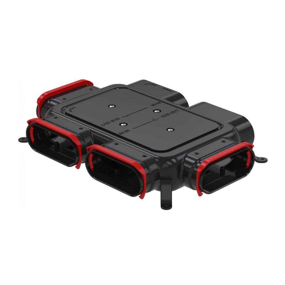 Zehnder Verteiler CK300 4 x Flat 51 ComfoCube für ComfoTube Flat 51, mit RapidLock-V... ZEHNDER-990322220 7613367064139 (Abb. 1)