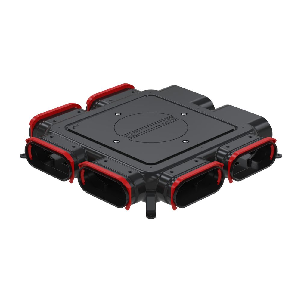 Zehnder Verteiler CK300 6 x Flat 51 ComfoCube für ComfoTube Flat 51, mit RapidLock-V... ZEHNDER-990322221 7613367064146 (Abb. 1)