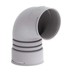Zehnder Bogen ComfoFit DN90, für ComfoTube 90 90 Grad, schwarz, Polymer, mit RapidLo... ZEHNDER-990322153 7613367052716 (Abb. 1)