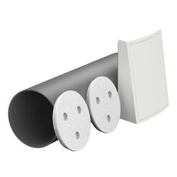 Zehnder Rohbauset rund ComfoSpot 55 Twin, Länge 500mm, Außenhaube Kunststoff weiß... ZEHNDER-990800412 7613367062661 (Abb. 1)