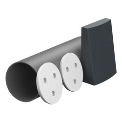 Zehnder Rohbauset rund ComfoSpot 55 Twin, Länge 500mm, Außenhaube Kunststoff anthraz... ZEHNDER-990800413 7613367062678 (Abb. 1)