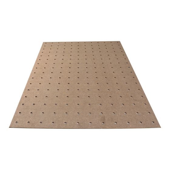 Zewotherm Biofaser-Lochplatte 3mm aus gepresster Holzfaser Maße 1200x800mm 0,96 m2 pro Rolle