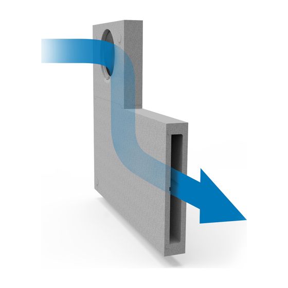 Zewotherm Abluftlaibung silentAir, Anthrazit
