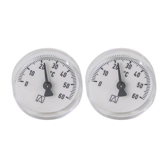 Zewotherm Industrieverteiler Anlegethermometer-Set