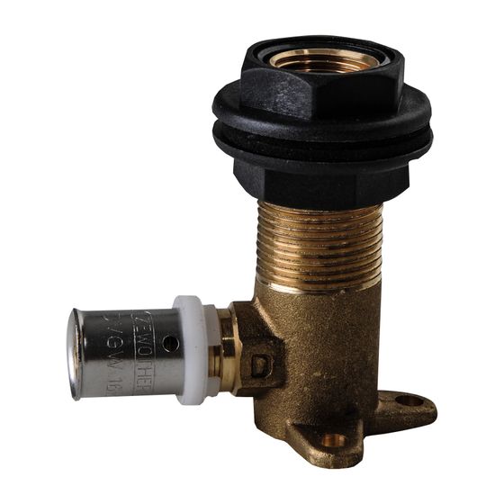 Zewotherm Wanddurchführung Premium mit Verdrehschutz, 16x2mm - 3/4