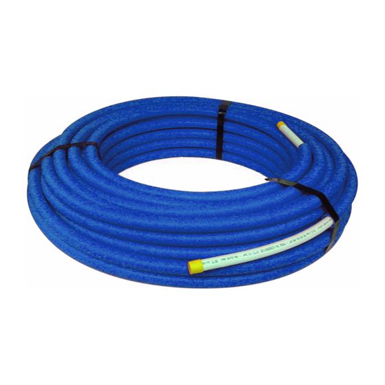 Zewotherm Metallverbundrohr 26x3mm 6mm vorisoliert Blau, 50m