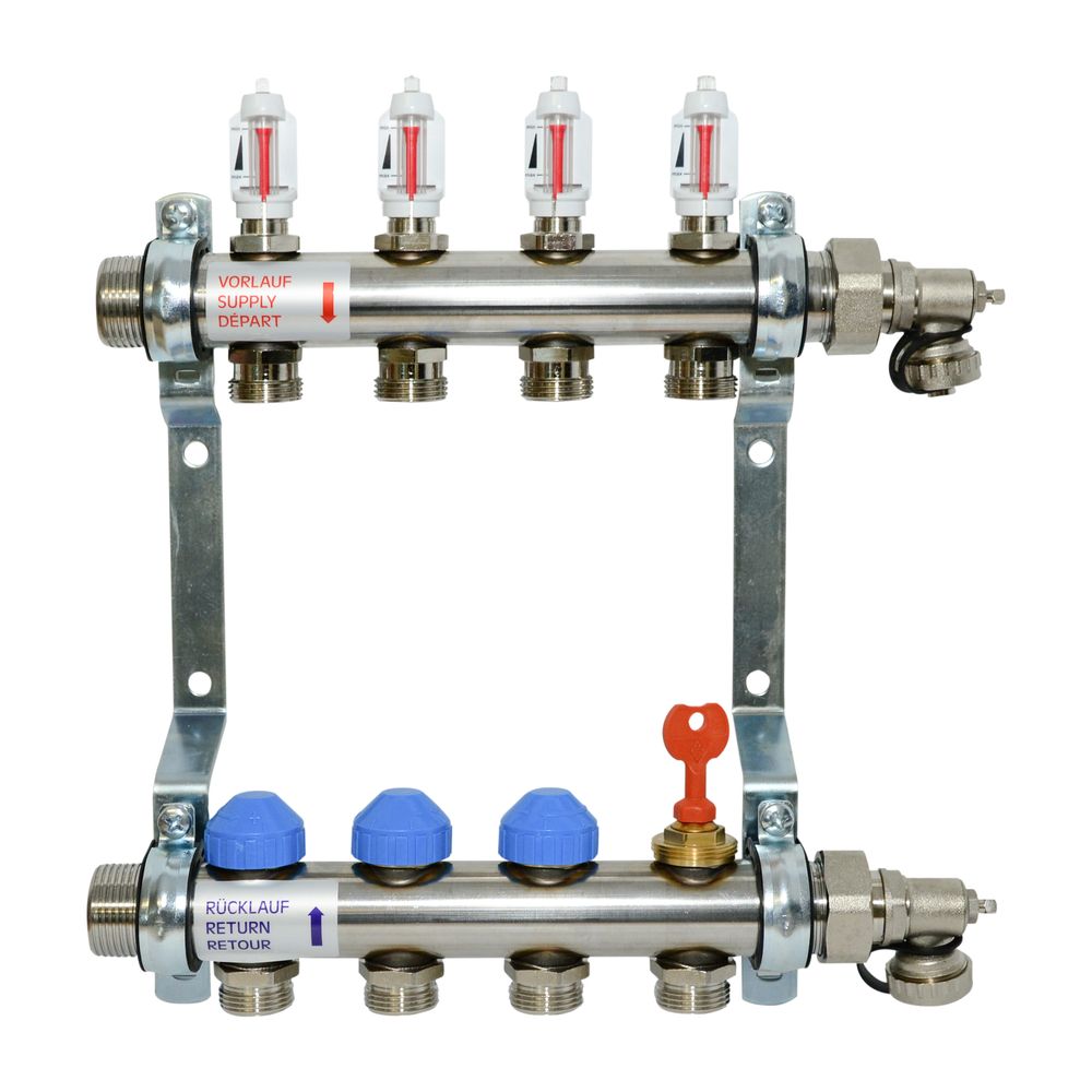 Zewotherm Dynamischer Verteiler für 2 Heizkreise mit DFM... ZEWOTHERM-11100163 4251346855991 (Abb. 1)