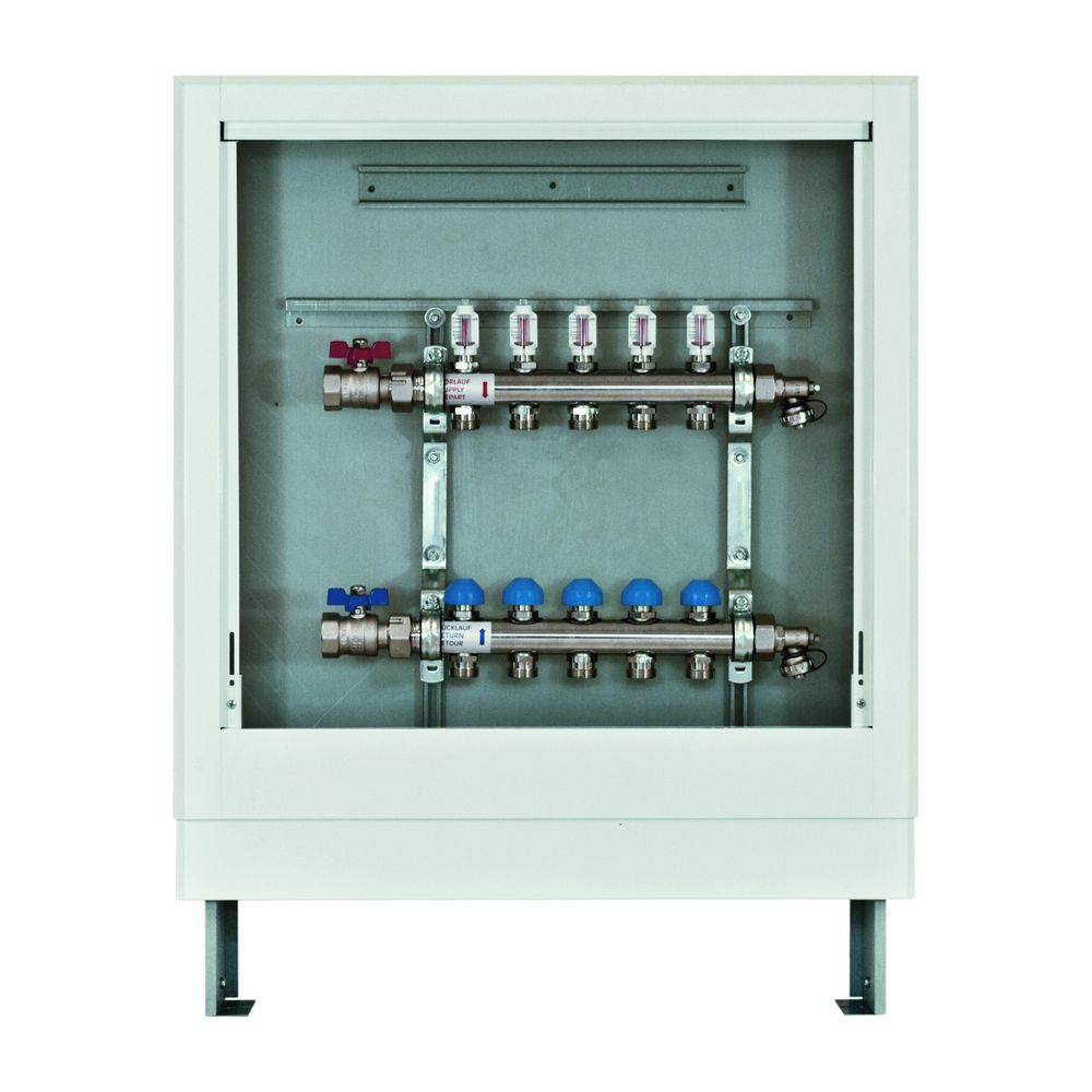 Zewotherm vormontierter Verteilerschrank Bestellpaket II, Option I Ausführung rechts, 10 Heizkre... ZEWOTHERM-11160106  (Abb. 1)