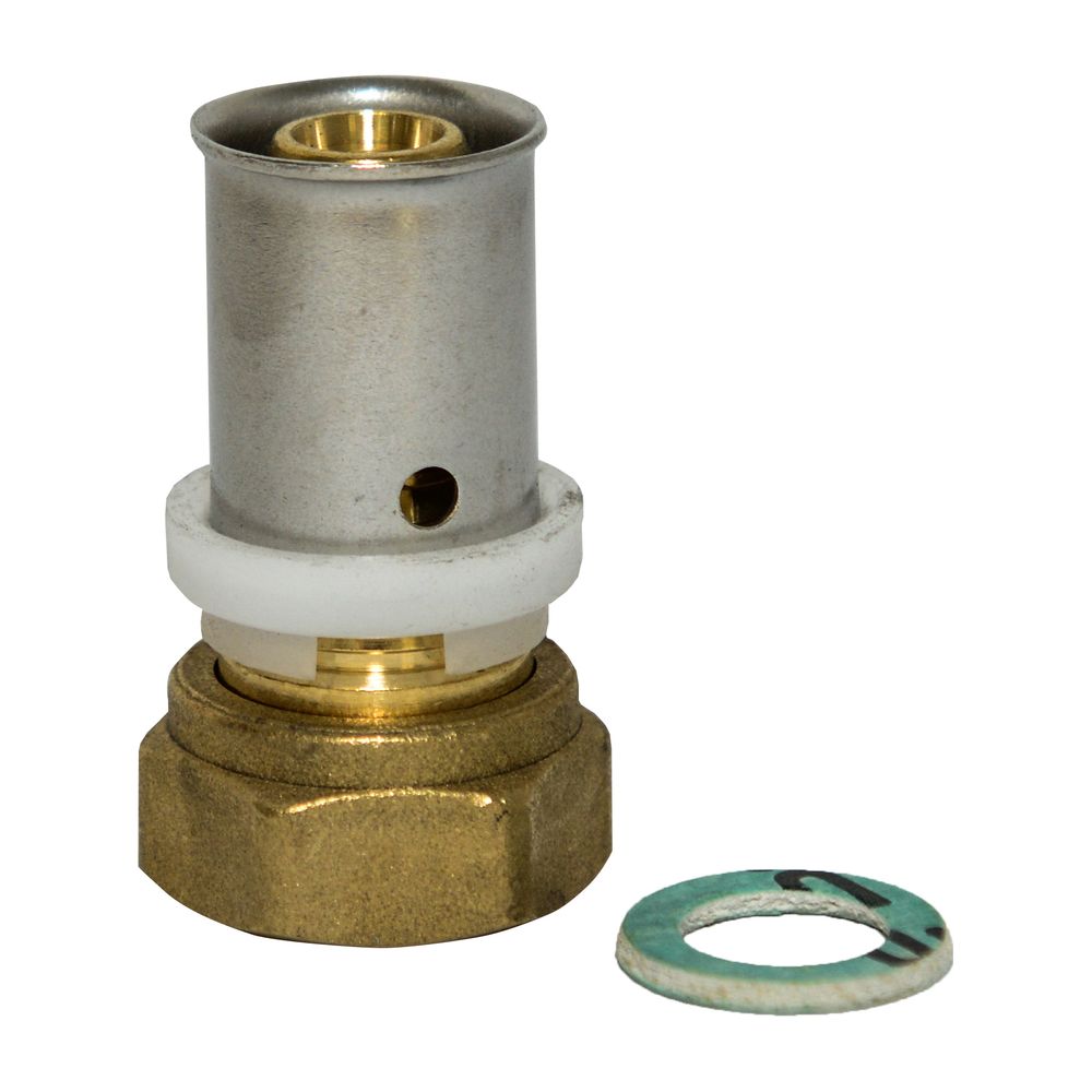 Zewotherm Übergangspressverschraubung Premium 16mm - 3/4" Innengewinde flachdichten... ZEWOTHERM-17010353 4251346820845 (Abb. 1)