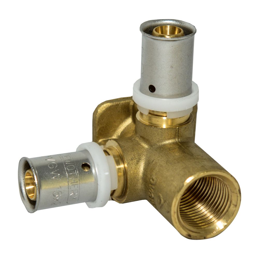 Zewotherm Armaturenanschlußdoppelwinkel Premium 16 - 1/2" Innengewinde 16mm, 10 Stü... ZEWOTHERM-17010377 4251346821088 (Abb. 1)