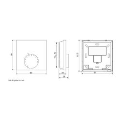 Zewotherm Raumthermostat Heizen/Kühlen Aufputz 230V... ZEWOTHERM-11130171 4251346848344 (Abb. 1)