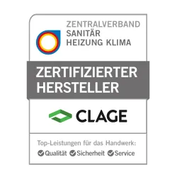 ZVSHK Qualitätszeichen - CLAGE