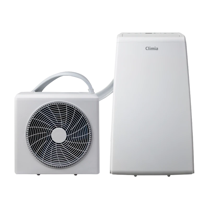 Climia Mobiles Inverter Split-Raumklimagerät R32 Multifunktions-Klimaanlage Kühlen, Heizen, Ventilieren & Entfeuchten