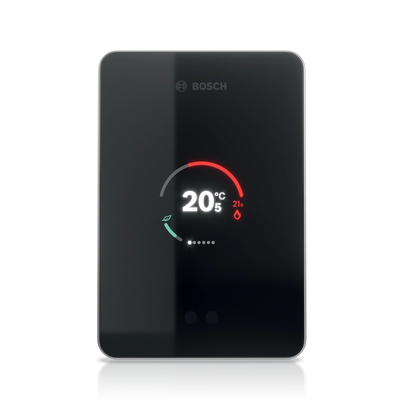 BOSCH smarter WLAN-Regler EasyControl Touch-Screen, App-Anbindung, Schwarz