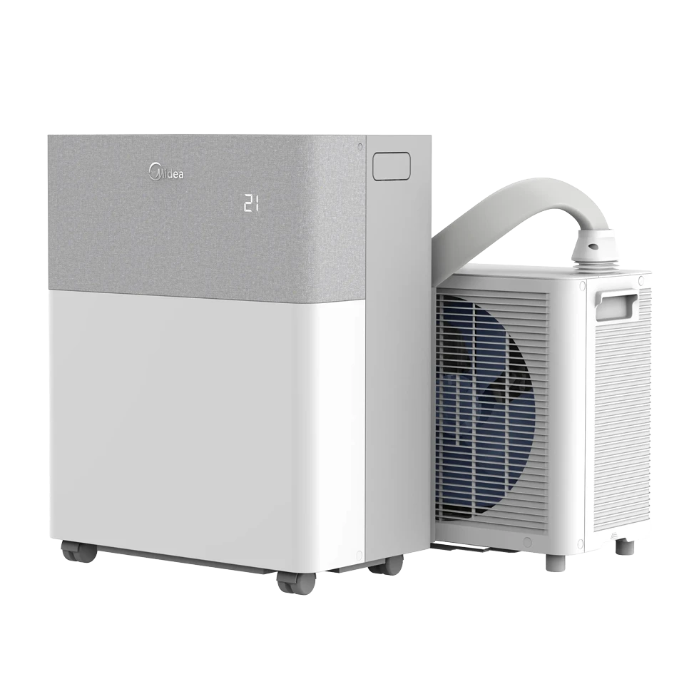 Midea PortaSplit Cool Mobile Klimaanlage Klimasplitgerät, Weiß/Grau, Max. Raumgröße: 70 m³, EEK A++